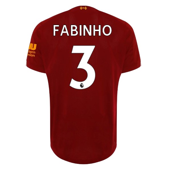 Trikot Liverpool NO.3 Fabinho Heim 2019-20 Rote Fussballtrikots Günstig